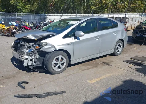 2012 Toyota Prius Three из США, поврежденный, VIN JTDKN3DU9C1525775